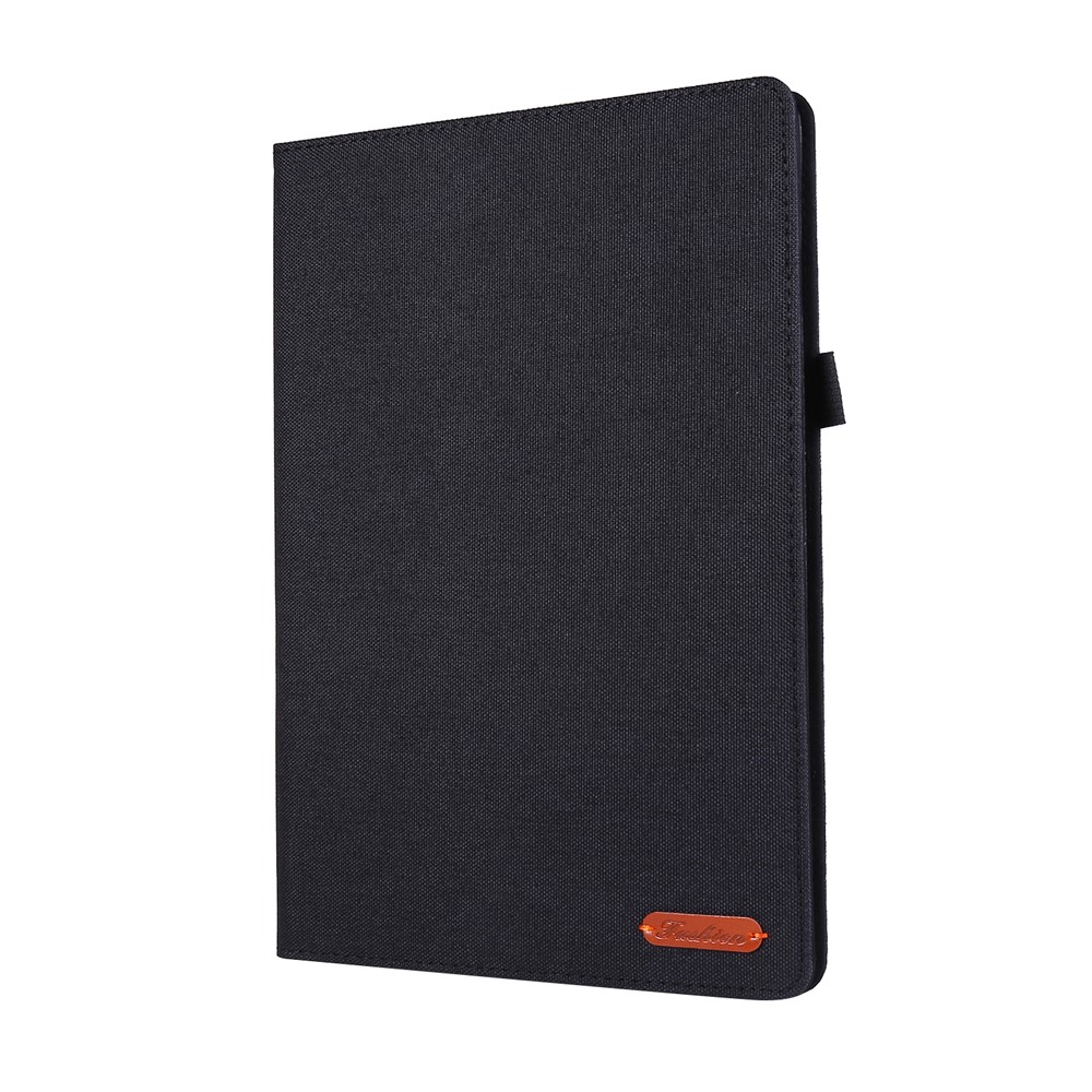 Cloth Texture Card Holder Stand Leather Case for Lenovo Tab P10 - Black-3