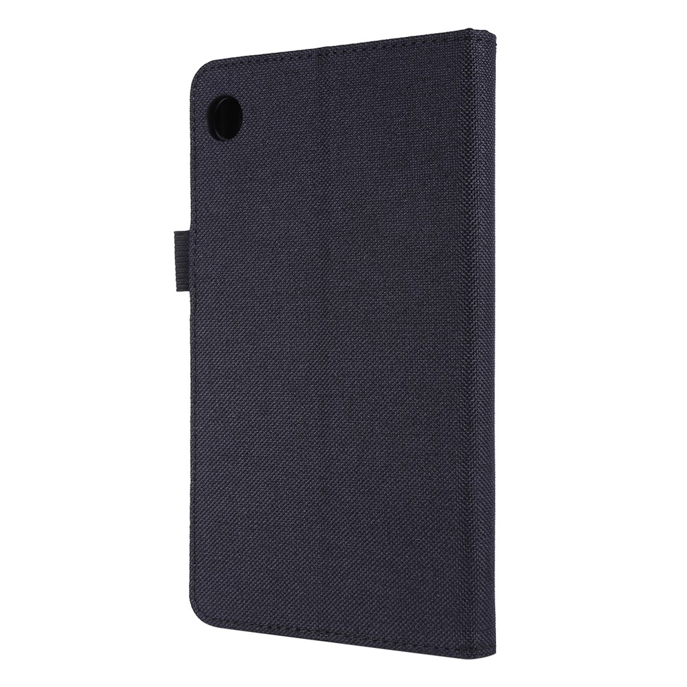 Cloth Texture Card Slots Stand Leather Protective Cover for Lenovo Tab M7 - Black-7