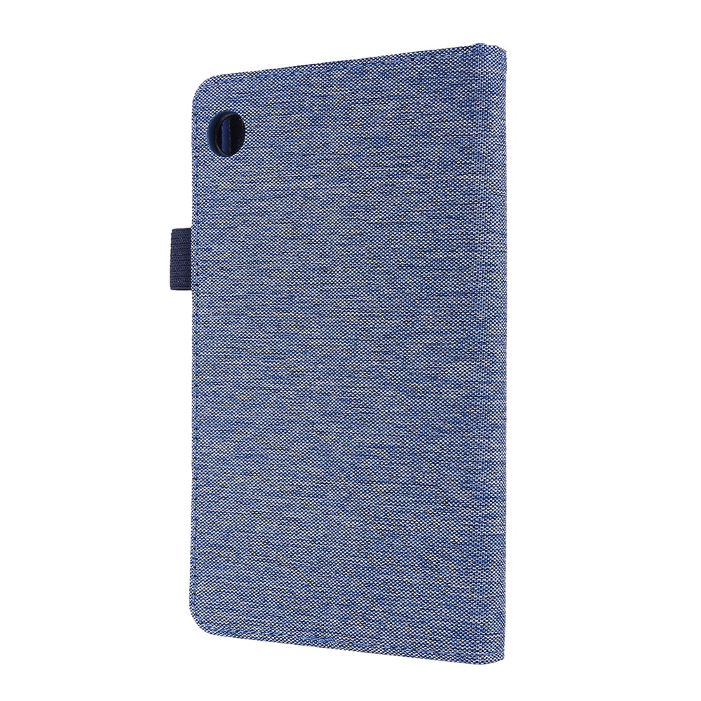 Cloth Texture Card Slots Stand Leather Protective Cover for Lenovo Tab M7 - Blue-5