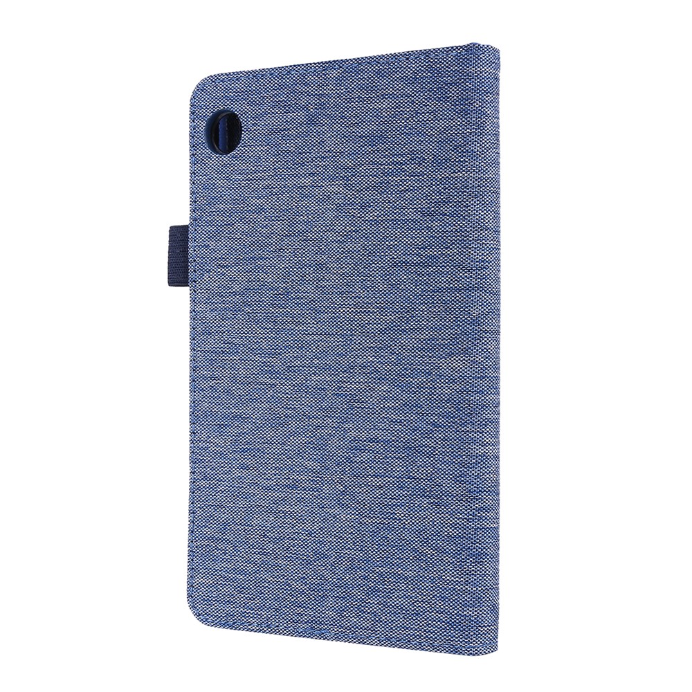 Casos de Textura de Pano Stand Stand Leather Protection Cober Para Lenovo Tab M7 (2ª Geração) TB-7305F /(3ª Geração) - Azul