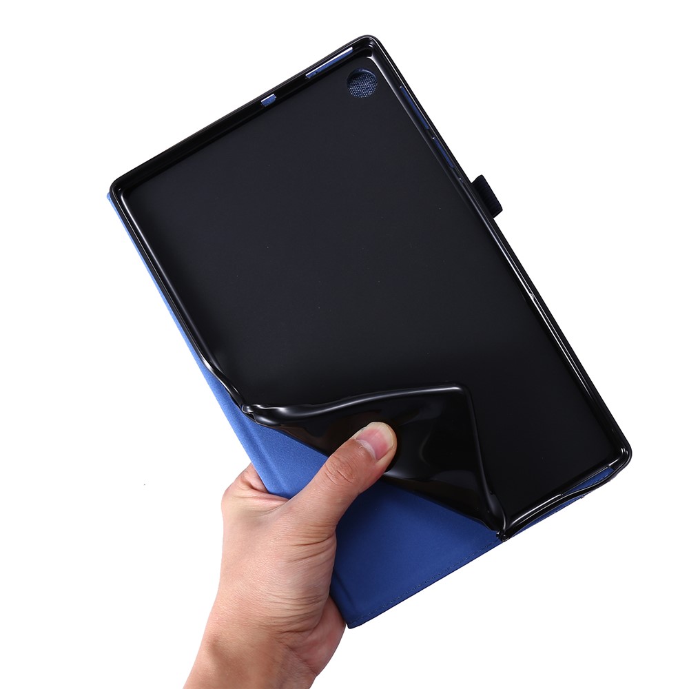 Cloth Texture Card Slots Stand Leather Protective Case for Lenovo Tab M10 Plus - Blue-5