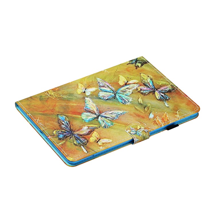 Pattern Printing Card Slots Stand Flip Leather Protective Case for Lenovo Tab M10 TB-X605F/M10 Plus - Butterfly-4