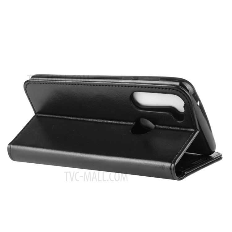 Crazy Horse Wallet Leather Stand Cover Case for Motorola Moto G Stylus - Black-7