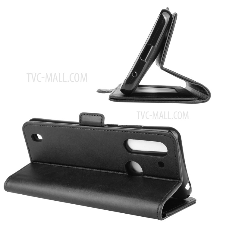 Couro Adsorção Ímã Tampa Original Para Motorola Lite Poder Moto G8 - Preto-6