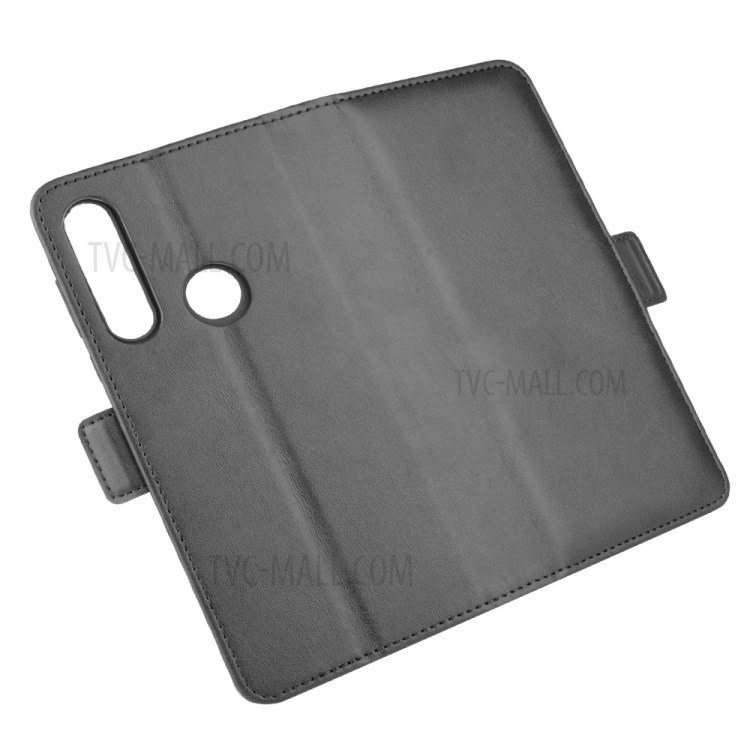 Doppelverschluss Flip-Ledermappe Standtelefonkasten Für Motorola Moto G Macht - Schwarz-6