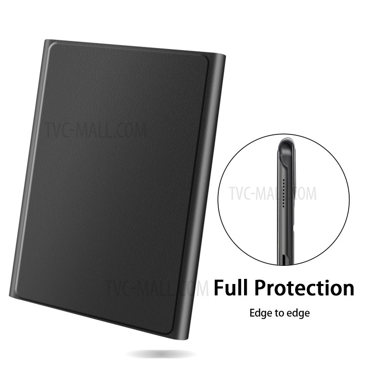 PU Caso Suporte Couro Comprimido Para Guia Lenovo M10 Mais - Preto-6
