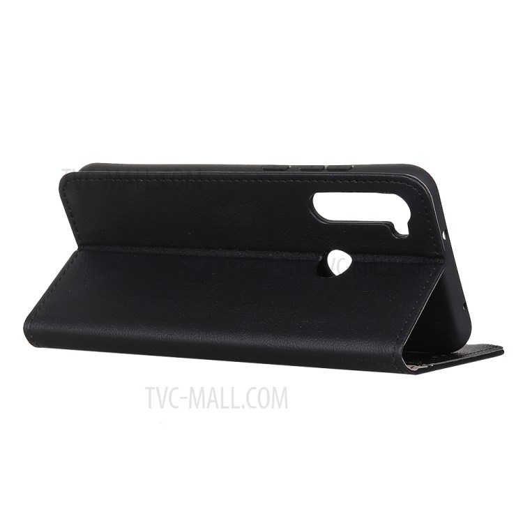 Protective Shell Wallet Leather Stand Phone Case for Motorola Moto One Fusion Plus - Black-3