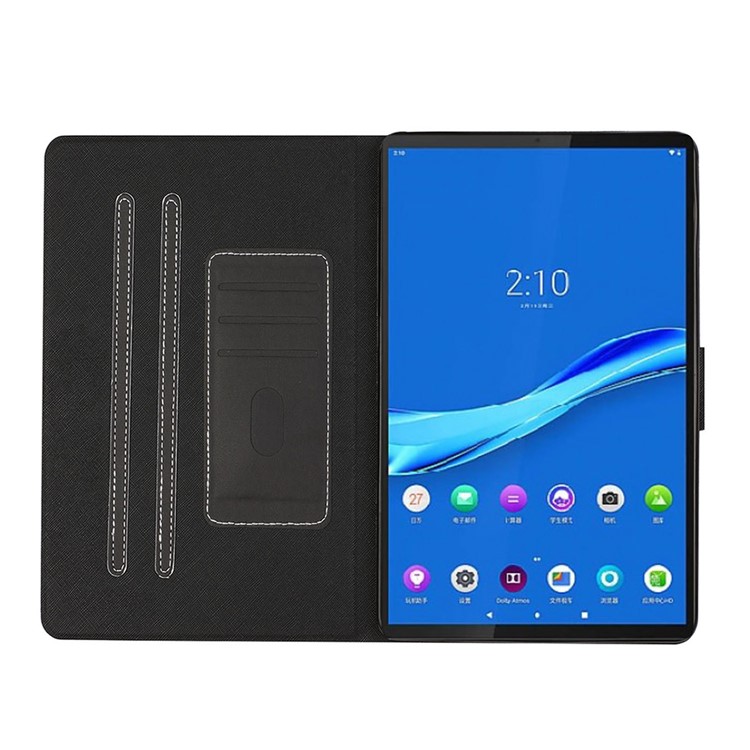 Estuche de Cuero Magnético Para Lenovo Tab M10 Plus TB-X606F - Negro