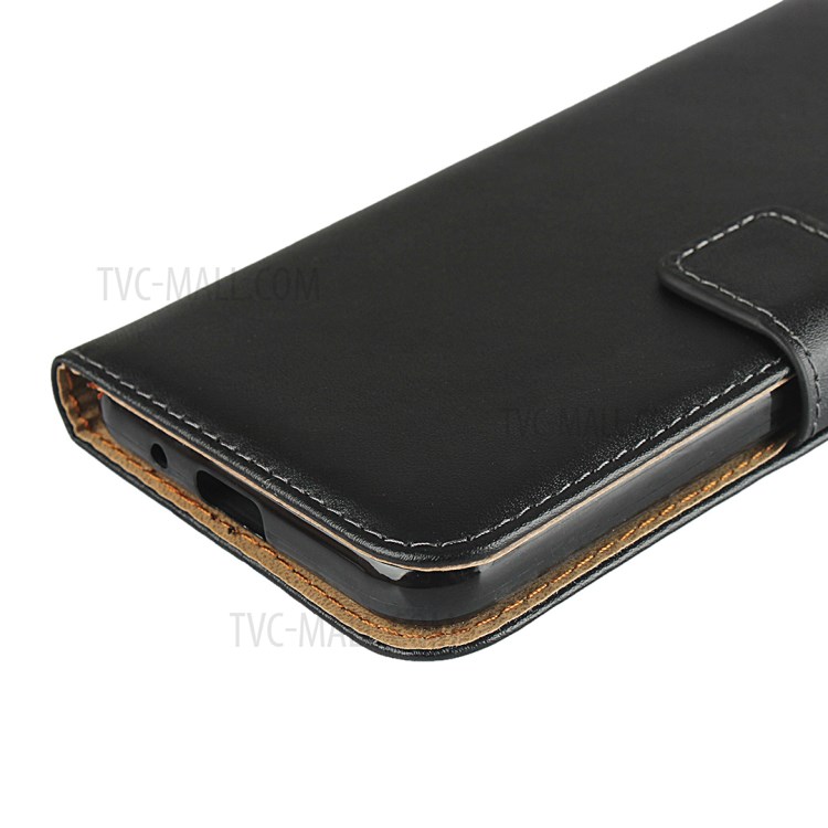 Véritable Couverture De Portefeuille En Cuir Cas De Téléphone Mobile Pour Moto E6 Jeu-10