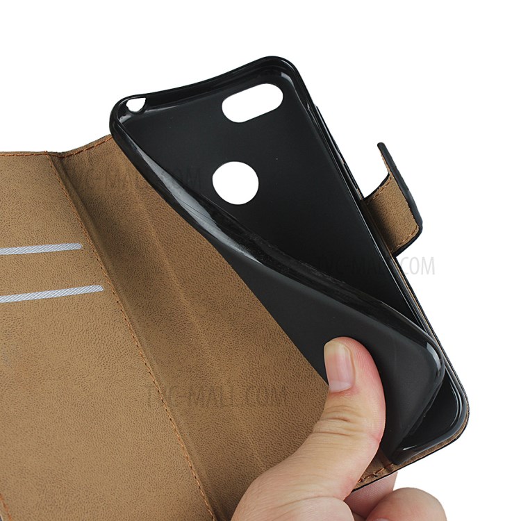 Véritable Couverture De Portefeuille En Cuir Cas De Téléphone Mobile Pour Moto E6 Jeu-12