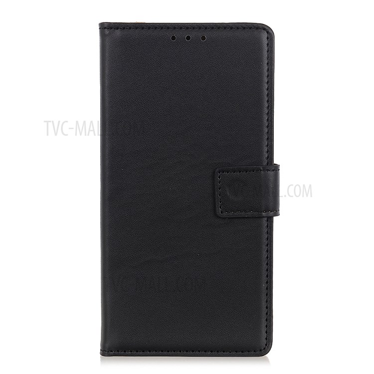 Leather Stand Case with Card Slots for Motorola Edge - Black-2