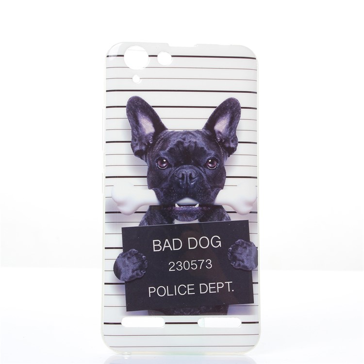 Soft IMD TPU Case for Lenovo Vibe K5 Plus / Vibe K5 - Bad Dog-1