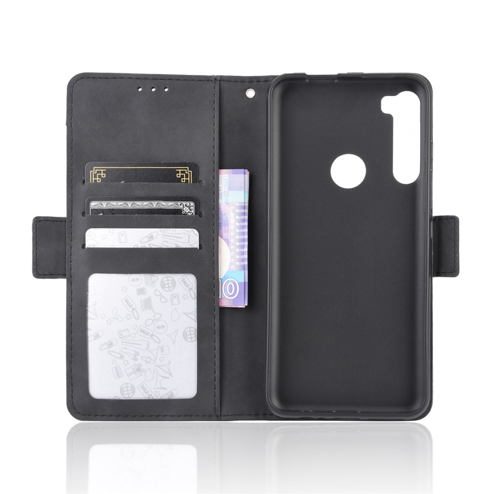 Support En Cuir Porte-monnaie Pour Motorola Moto Une Fusion, Plus - Noir-5