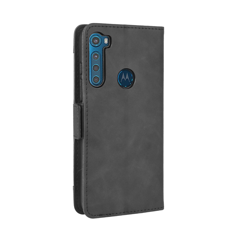 Support En Cuir Porte-monnaie Pour Motorola Moto Une Fusion, Plus - Noir-8