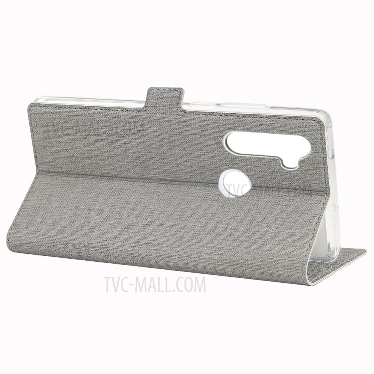 VILI DMK Leather Double Cards Side Buckle Style Phone Cover for Motorola Moto G Stylus/Moto G Pro - Grey-10