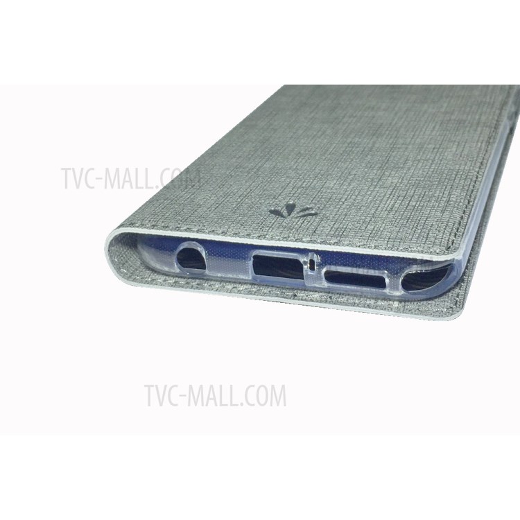 VILI DMK Leather Double Cards Side Buckle Style Phone Cover for Motorola Moto G Stylus/Moto G Pro - Grey-14