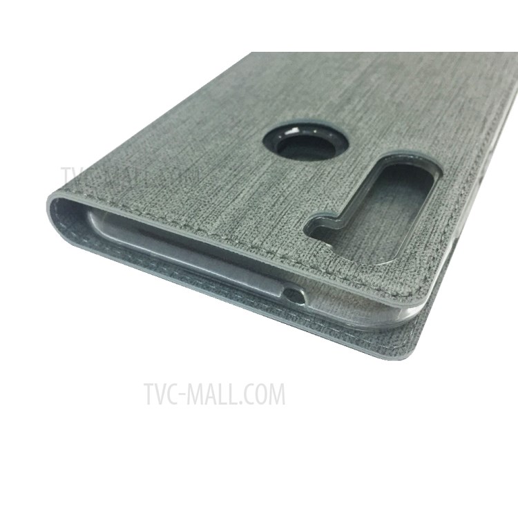 VILI DMK Leather Double Cards Side Buckle Style Phone Cover for Motorola Moto G Stylus/Moto G Pro - Grey-18
