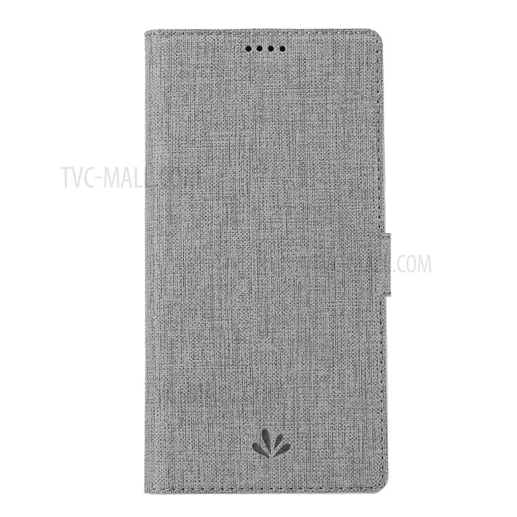 VILI DMK Leather Double Cards Side Buckle Style Phone Cover for Motorola Moto G Stylus/Moto G Pro - Grey-5