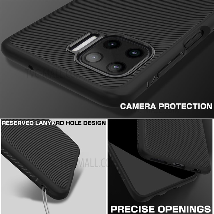 Jazz Series Twill Texture Soft TPU Protective Shell for Motorola Moto G 5G Plus - Black-4