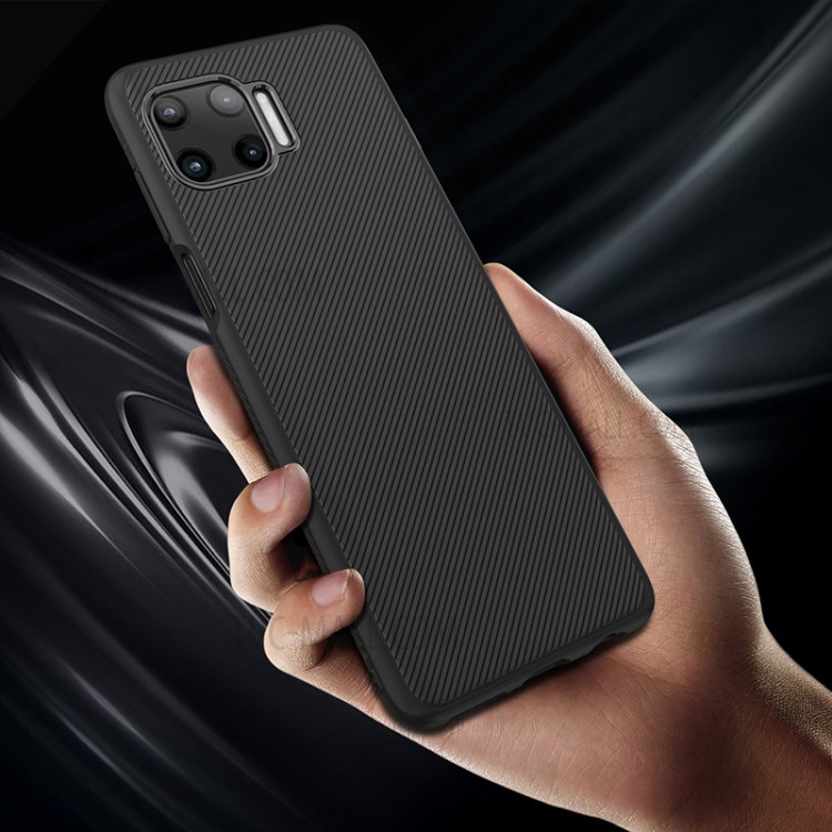 Jazz Series Twill Texture Soft TPU Protective Shell for Motorola Moto G 5G Plus - Black-5