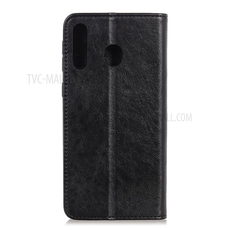 Crazy Horse Auto-absorbed Leather Protective Shell for Motorola Moto G Fast - Black-2