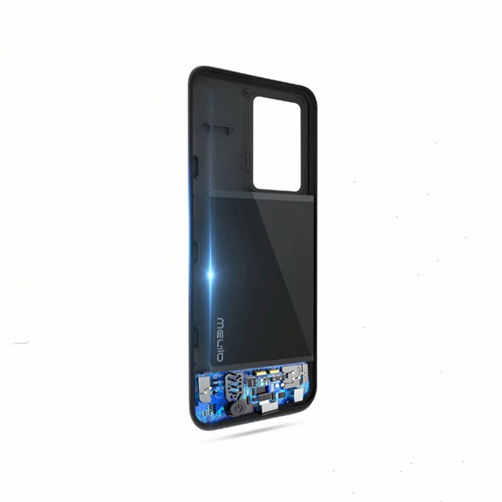 Case de Cargador de Batería de 5000 Mah Con Puerto USB de Kickstand Para Oppo Reno4 5G - Negro