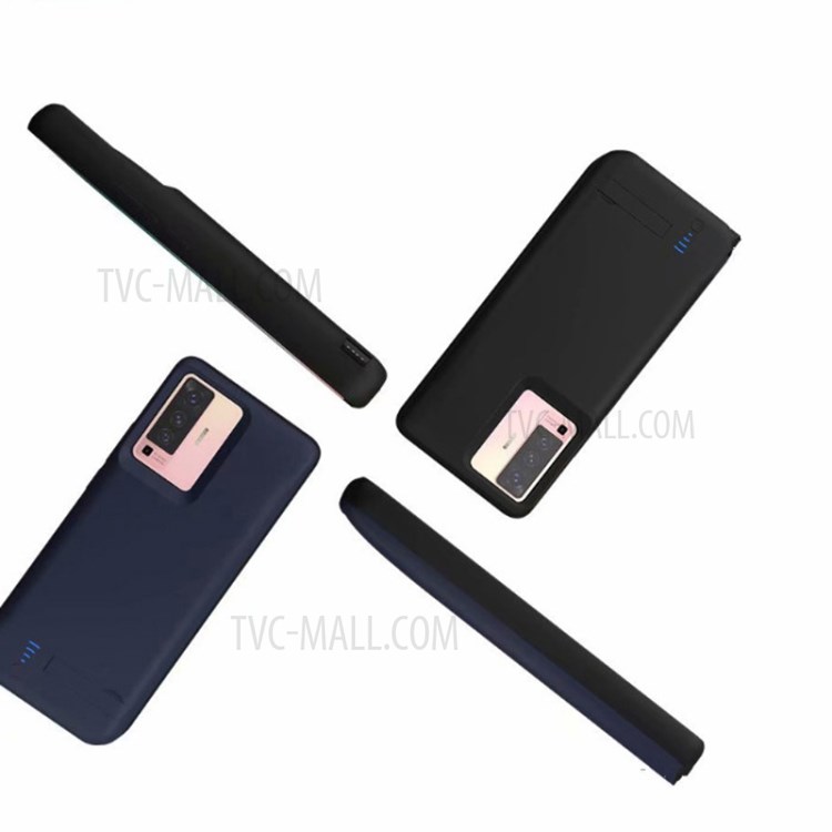 Mobile Phone Power Supply Back Clip Battery for vivo X50 - Black-6