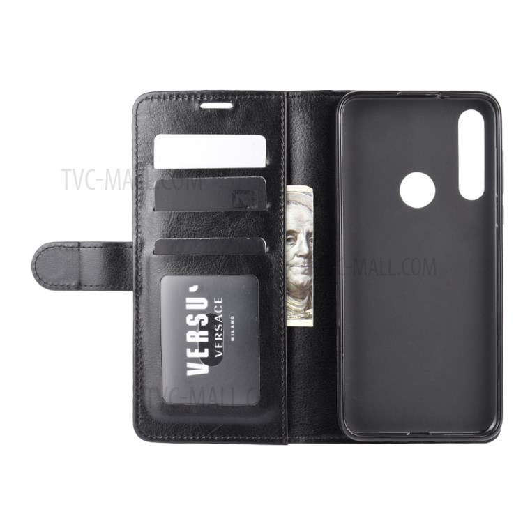 Crazy Horse Leder Geldbörse Stand Protectivecover Für Motorola Moto G Schnell - Schwarz-5