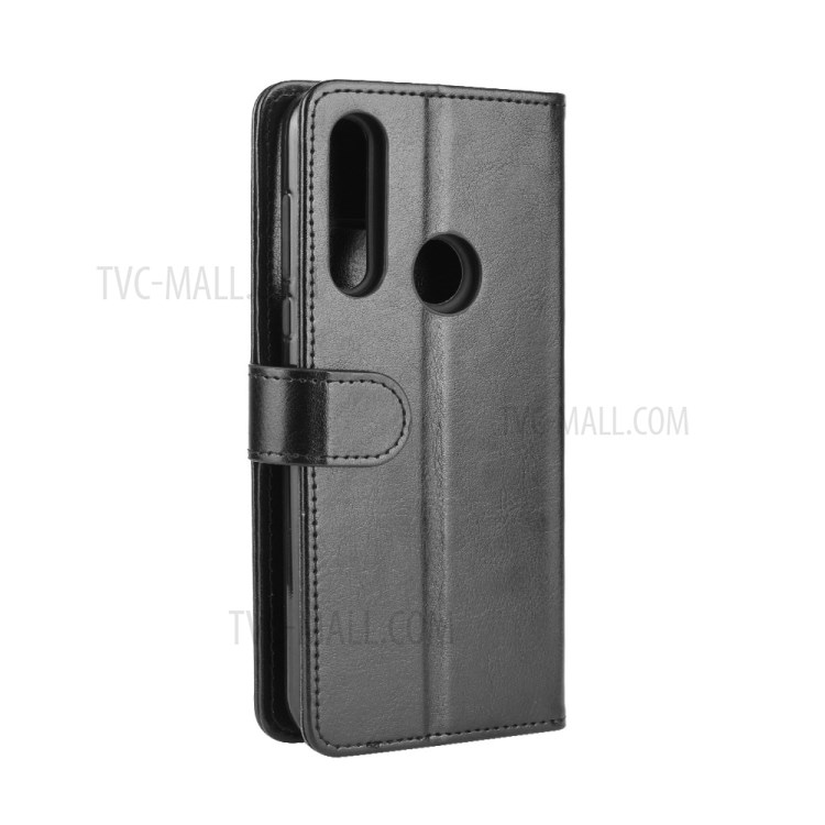 Crazy Horse Leder Geldbörse Stand Protectivecover Für Motorola Moto G Schnell - Schwarz-8