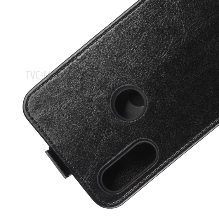 Crazy Horse Vertical Flip Leather Case for Motorola Moto E (2020) - Black-3