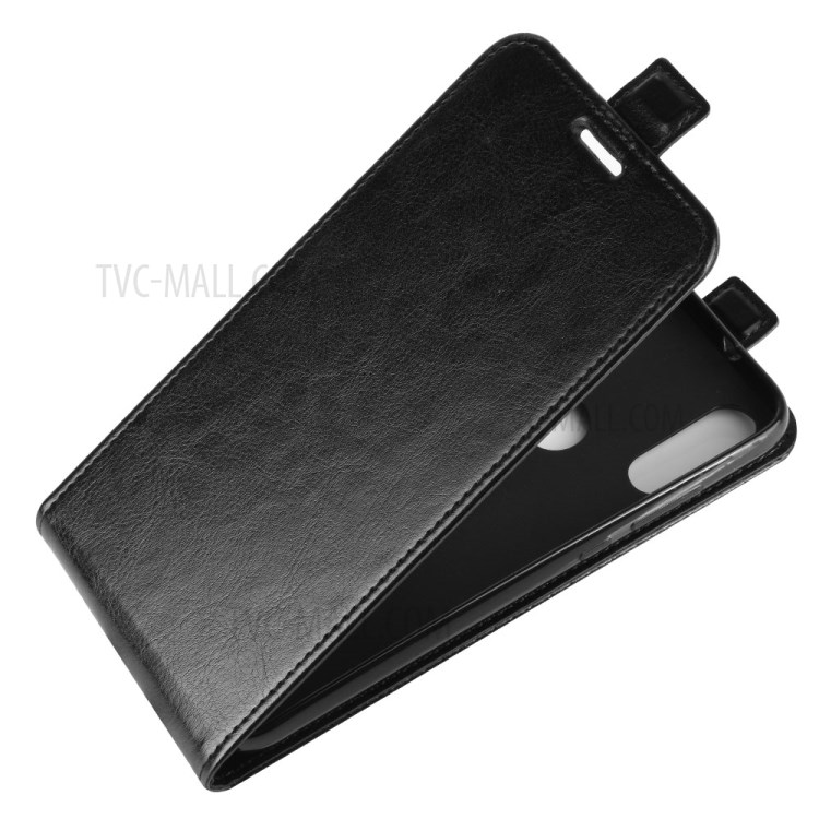 Crazy Horse Vertical Flip Leather Case for Motorola Moto E (2020) - Black-4