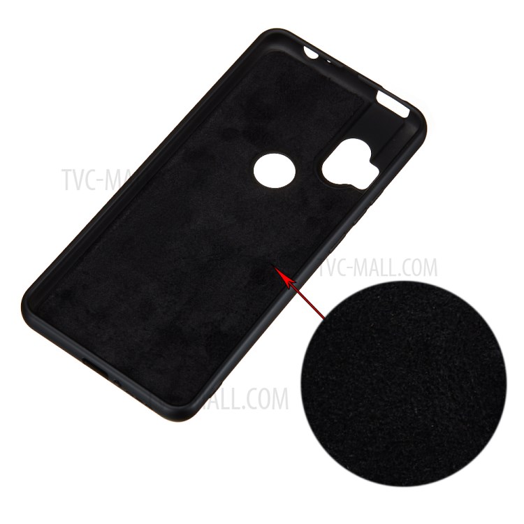 Liquid Silicone Phone Case for Motorola One Hyper - Black-3