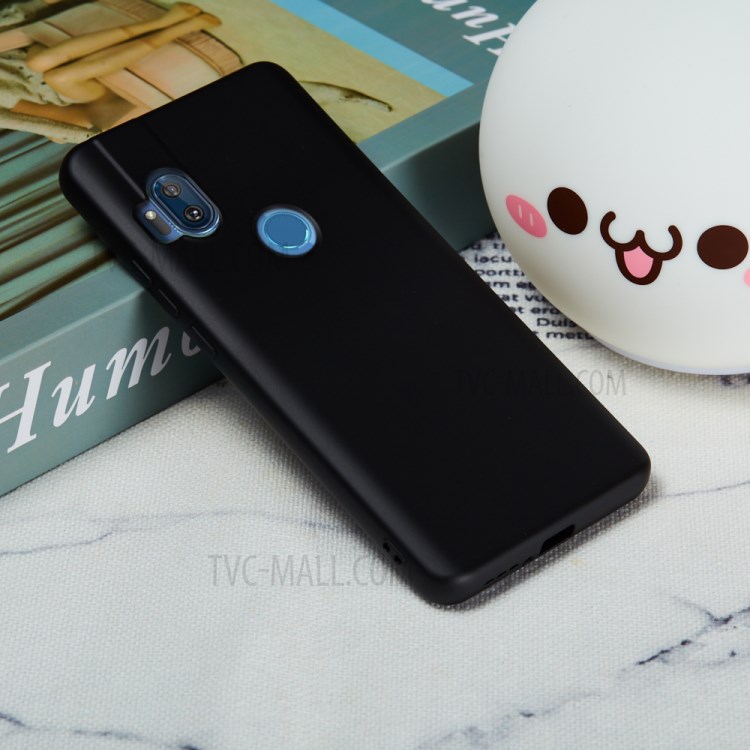 Liquid Silicone Phone Case for Motorola One Hyper - Black-6