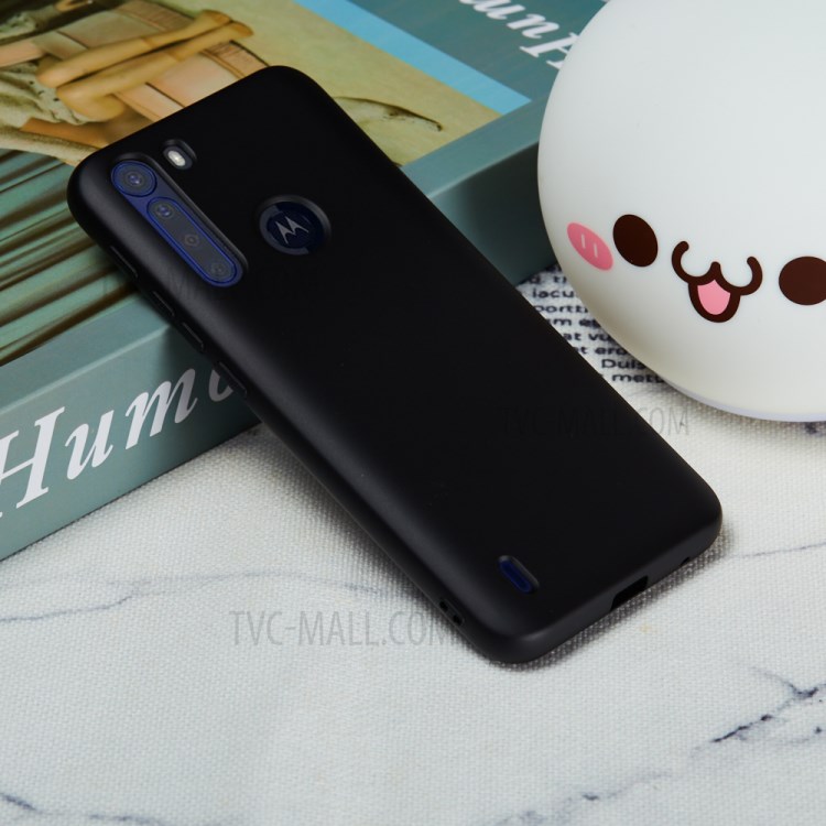 Funda De Teléfono De Silicona Líquida Para Motorola Moto One Fusion - Negro