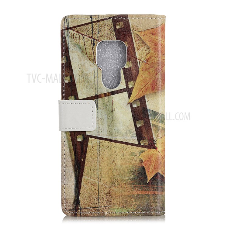 Pattern Printing Protector PU Leather Wallet Stand Phone Shell for Motorola Moto G9 Play - Eiffel Tower-3