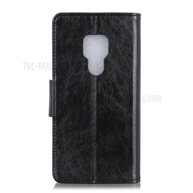 Nappa Texture Split Leather Cover for Motorola Moto G9 Play - Black-3