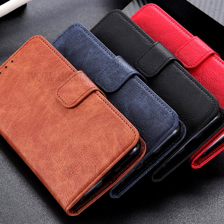 Litchi Texture Wallet Leather Mobile Phone Cover for Motorola Moto G9 Plus - Black-13