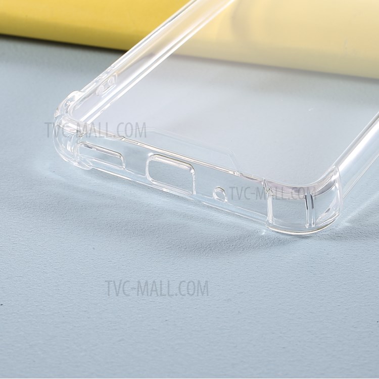 Anti-drop TPU + Acrylic Hybrid Case Phone Cover for Motorola Moto G8 - Transparent-4