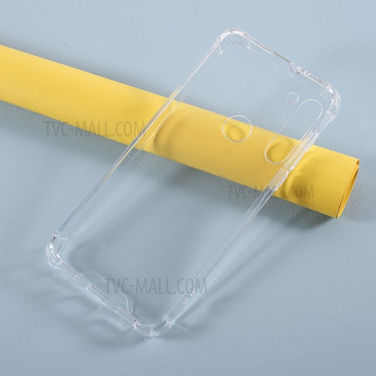 Anti-drop TPU + Acrylic Hybrid Case Phone Cover for Motorola Moto G8 - Transparent-5