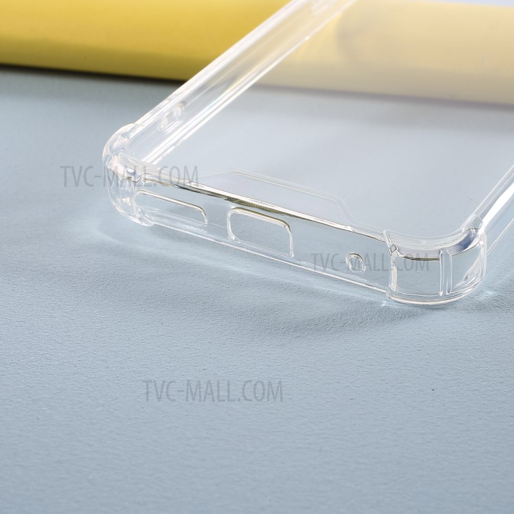 Glossy Acrylic + TPU Combo Cover Anti-drop Phone Shell for Motorola Moto G9 Play - Transparent-4