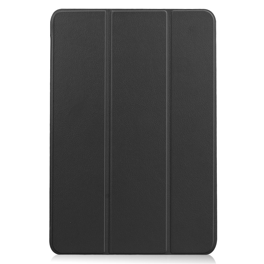 Litch Skin PU Leather Tri-fold Stand Shell for Lenovo Duet Chromebook 10.1 Tablet Case - Black-2