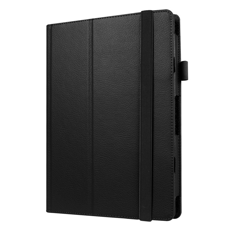 Litchi Texture Leather Stand Case for Lenovo Ideapad Miix 310 - Black-3