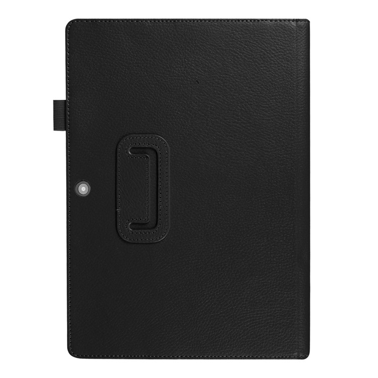 Litchi Texture Leather Stand Case for Lenovo Ideapad Miix 310 - Black-5