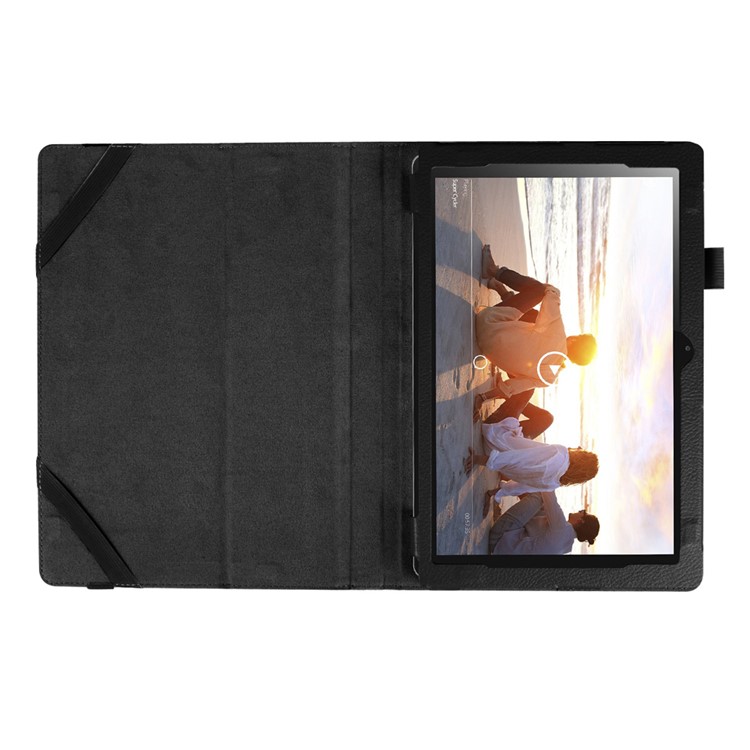 Litchi Texture Leather Stand Case for Lenovo Ideapad Miix 310 - Black-7