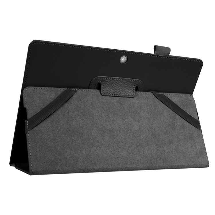 Litchi Texture Leather Stand Case for Lenovo Ideapad Miix 310 - Black-8
