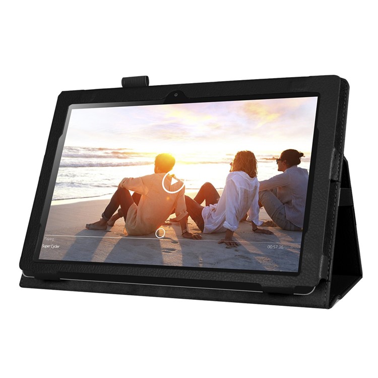 Litchi Texture Leather Stand Case for Lenovo Ideapad Miix 310 - Black-9
