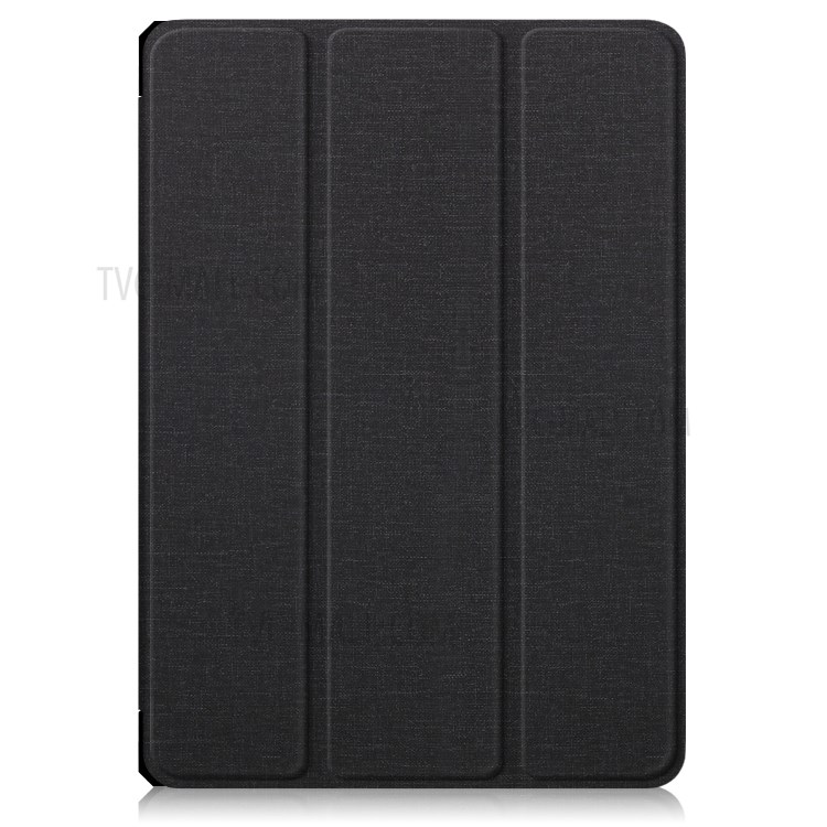Tri-fold Leather Stand Tablet Case Cover Shell for Lenovo Tab M10 TB-X605F - Black-2