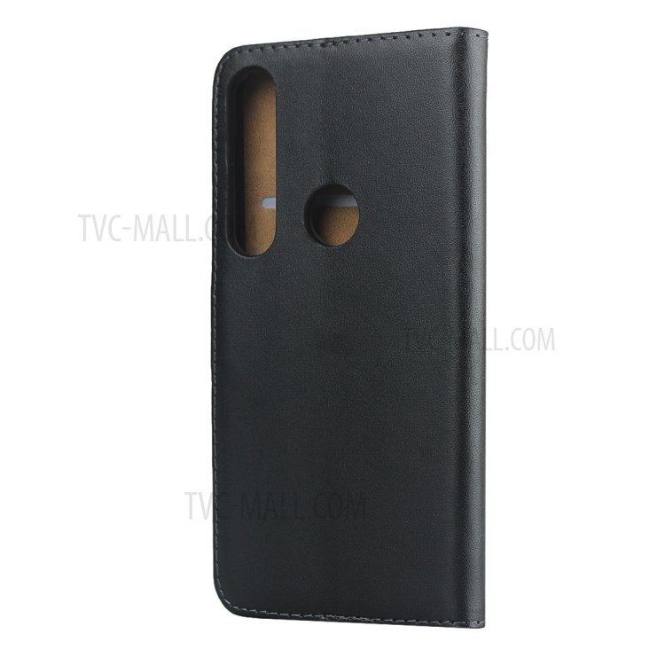 Genuine Leather Wallet Case with Stand for Motorola Moto G8 Plus-4