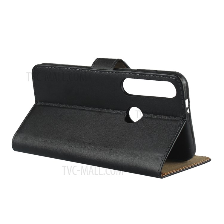Genuine Leather Wallet Case with Stand for Motorola Moto G8 Plus-6