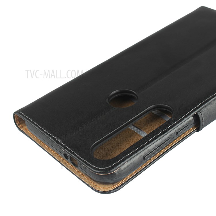 Genuine Leather Wallet Case with Stand for Motorola Moto G8 Plus-8